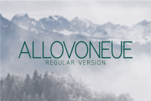 Allovoneue Regular: A Geometric Sans Serif for Modern Web Design