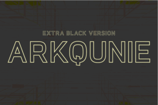 Arkqunie Outline Extra Black: A Bold Sans Serif for Web Design