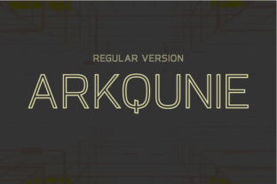 Arkqunie Outline Regular: The Perfect Typeface for Makers
