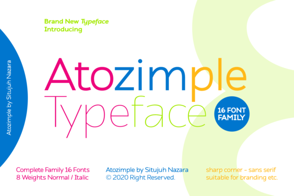 Atozimple: The Versatile Sans Serif Font for Small Business Branding