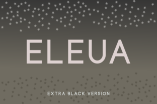 Eleua Extra Black: The Bold Sans Serif for Makers