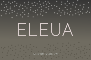 Eleua Medium: A Clean Sans Serif for Modern Branding