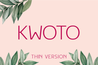 Elevate Your Brand with the Kwoto Thin Typeface