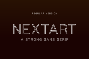 Elevating Editorial Design with Nextart Outline Regular