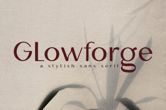 Glowforge: A Balanced Sans Serif Typeface for Web Design