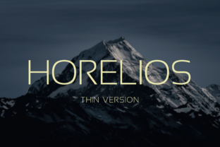 Horelios Thin: A Minimalist Typeface for Makers