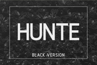 Hunte Black: The Bold Sans Serif Font for Strong Branding