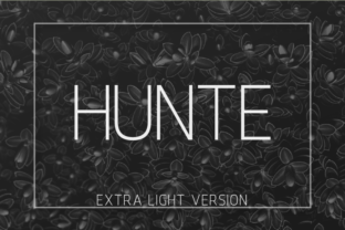 Hunte Extra Light: A Minimalist Sans Serif for Premium Branding