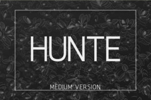 Hunte Medium: A Clean Typeface for Modern Brands