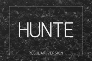 Hunte Typeface: A Clean Sans Serif for Editorial Design