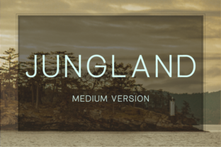 Jungland Medium: A Warm Geometric Typeface for Modern Brands