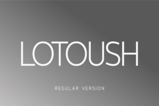 Lotoush Regular: A Smooth Typeface for Modern Editorial Design