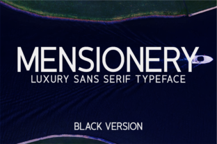 Mensionery Black: The Bold Sans Serif Font for Makers