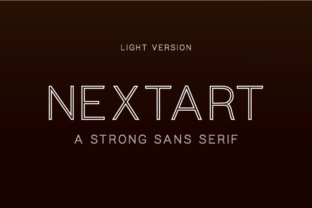 Nextart Outline Light: A Modern Typeface for Brand Clarity