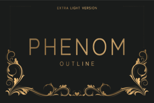 Phenom Outline Extra Light: A Modern Typeface for Editorial Design