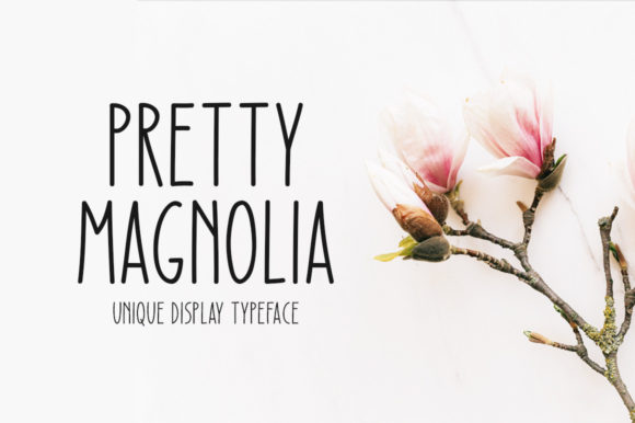Pretty Magnolia: A Minimal Sans Serif Font for Makers