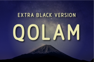 Qolam Extra Black: A Bold Sans Serif for Editorial Impact