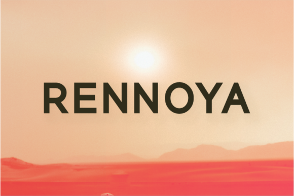 Rennoya: A Clean Sans Serif Typeface for Modern Editorial Design