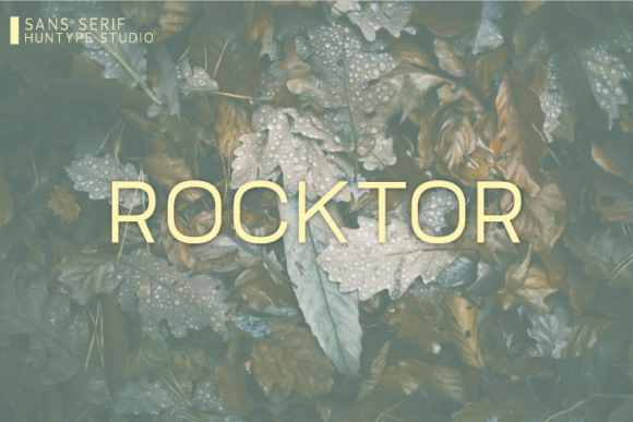 Rocktor: A Clean Sans Serif Font for Makers