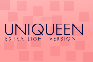 Uniqueen Extra Light: A Modern Sans Serif for Makers